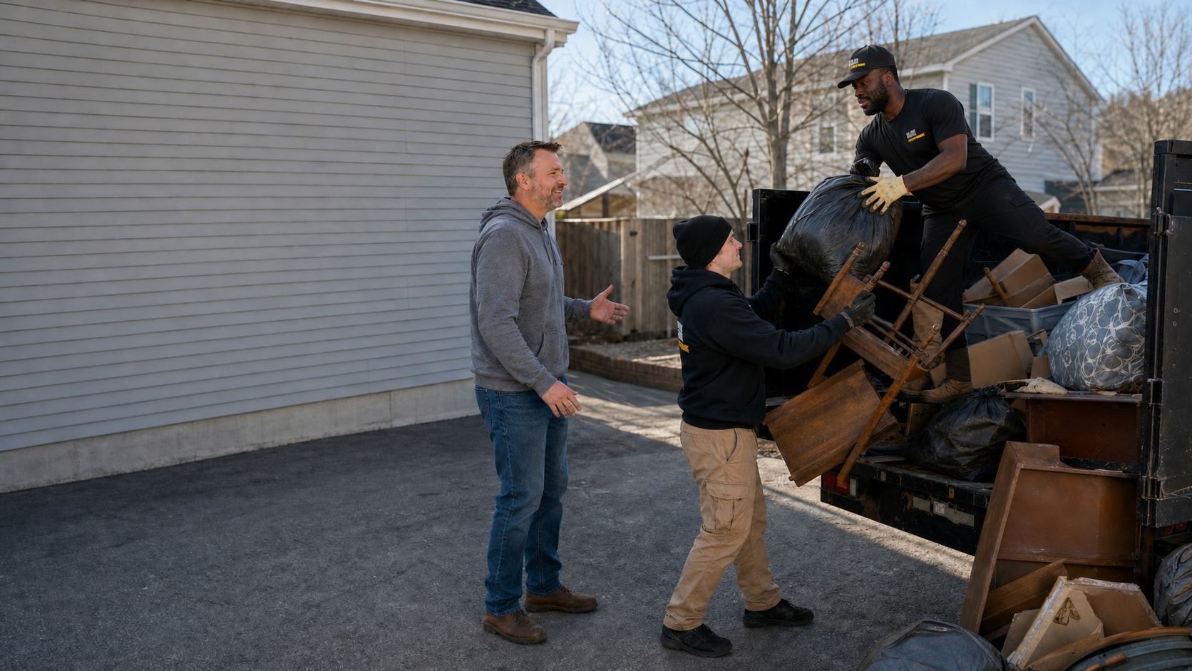 GM Junk Removal crew in Clarksburg