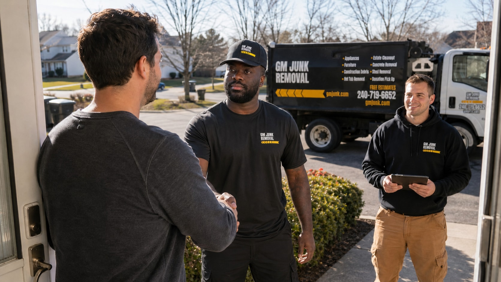 GM Junk Removal crew in Silver Spring