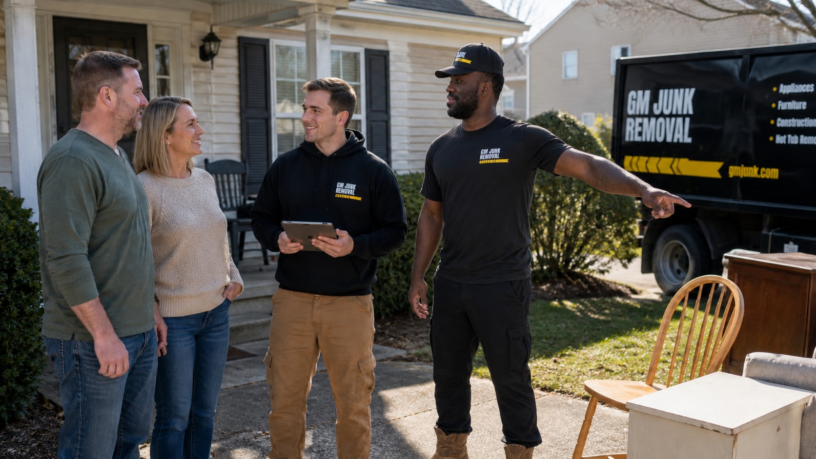 GM Junk Removal crew in Braddock Heights