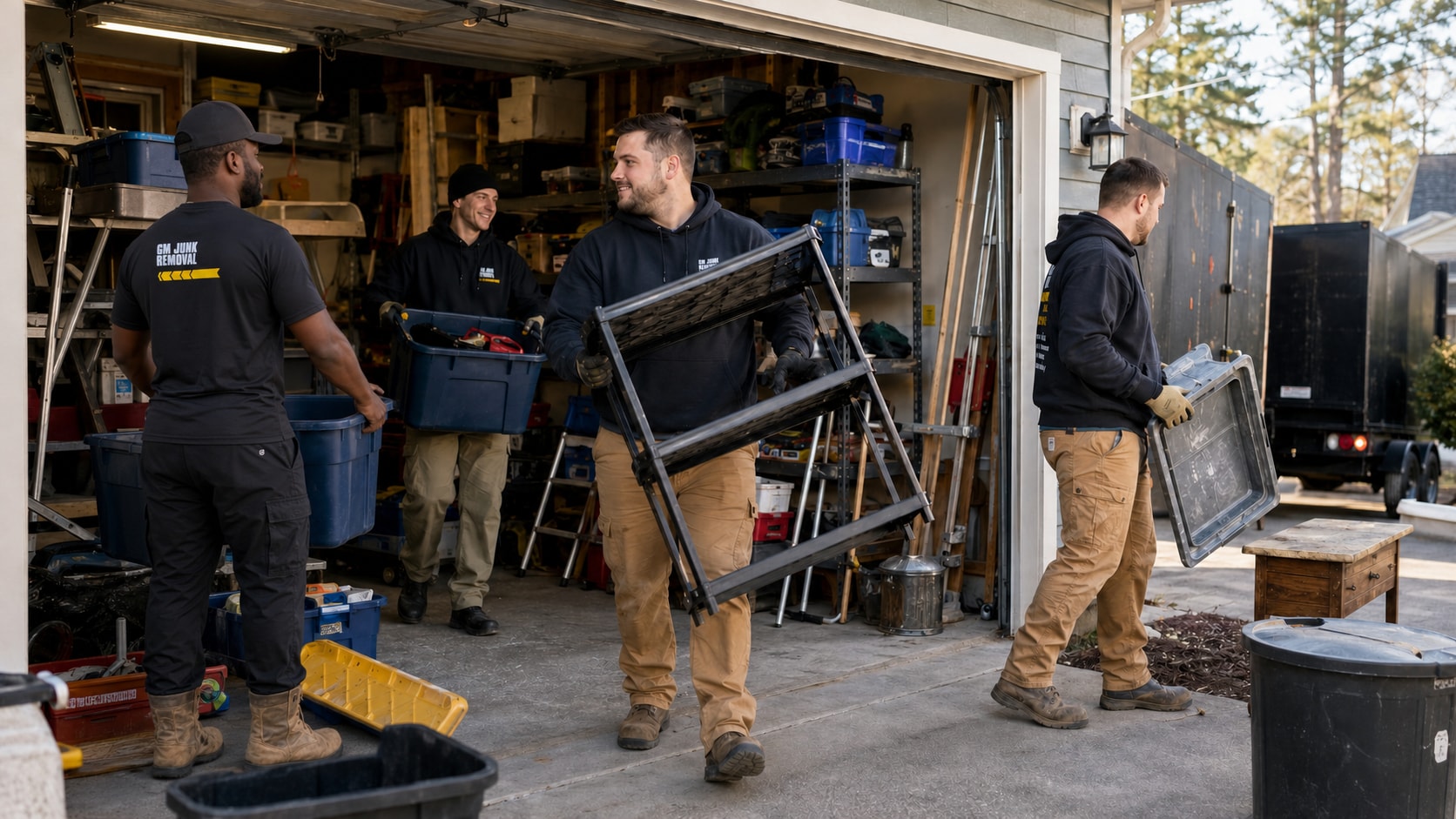 GM Junk Removal crew in action